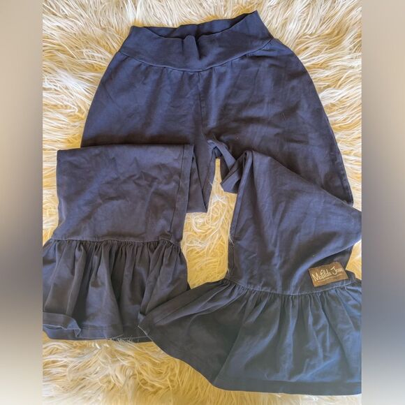 Matilda Jane Pants - MATILDA JANE | Women’s  Blue Big Ruffle Stretchy  Pants size X-Small rare